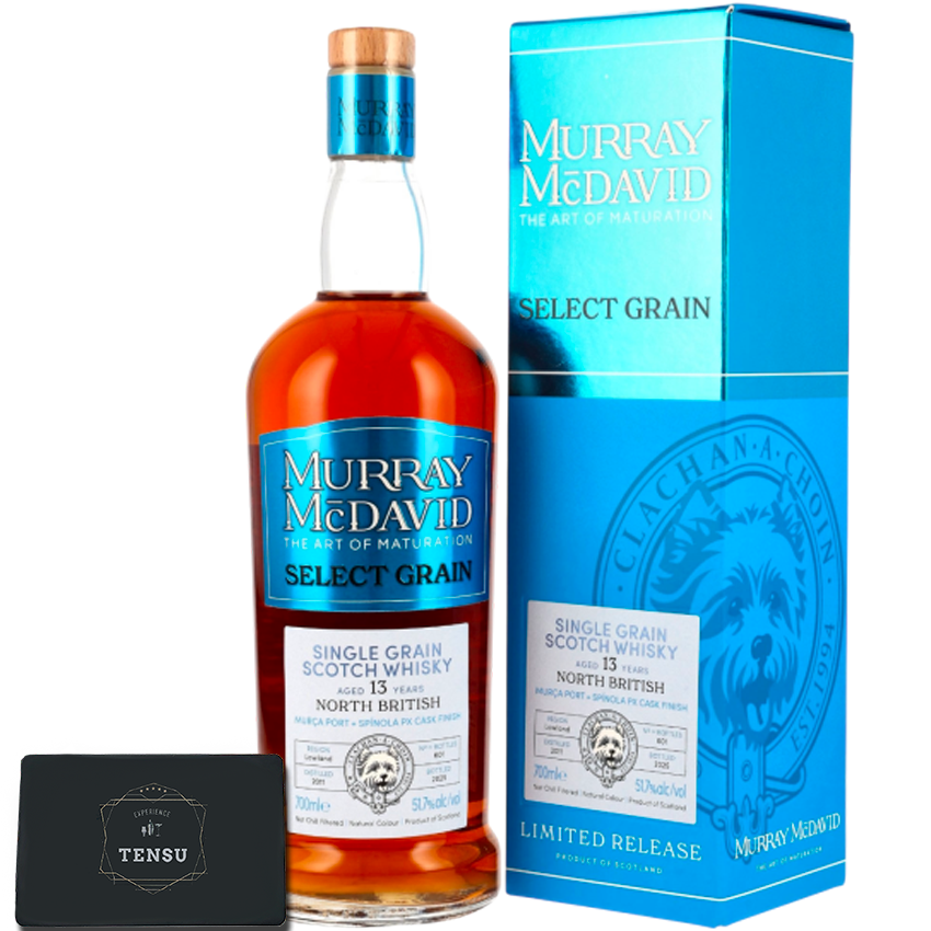 North British 13Y (2011-2025) 1st Fill Murça Port + Spinola PX Cask Finish 51.7 Limited Release - Select Grain &quot;Murray McDavid&quot;
