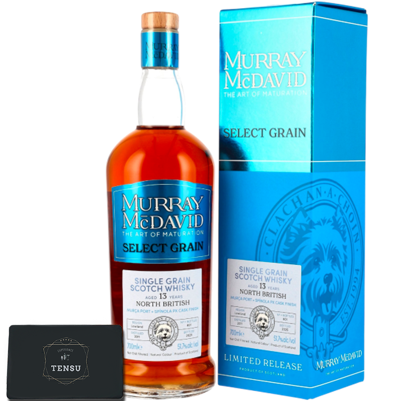 North British 13Y (2011-2025) 1st Fill Murça Port + Spinola PX Cask Finish 51.7 Limited Release - Select Grain &quot;Murray McDavid&quot;