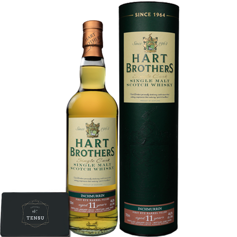 Inchmurrin 11Y (2014-2025) 1st Rye Barrel Filled 46.0 SC &quot;Hart Brothers&quot;