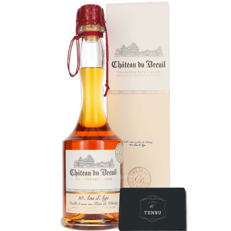 Calvados Pays d&#39;Auge - Chateau du Breuil 10 Ans - Vieilli 3 Ans En Futs De Whisky 41.0 &quot;OB&quot;