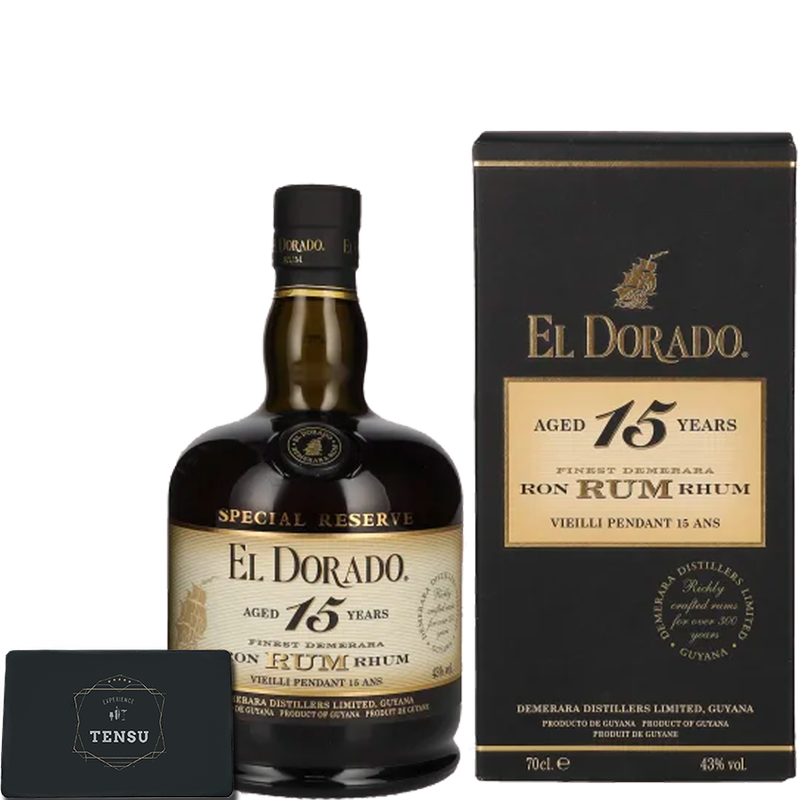 El Dorado 15Y -Finest Guyana Demerara Rum- Ex-Bourbon Cask 43.0 &quot;OB&quot;