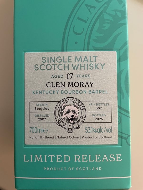 Glen Moray 17Y (2007-2025) Bourbon Barrel 53.1 Benchmark "Murray McDavid"