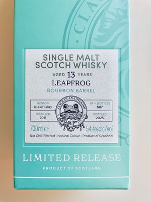 Leapfrog 13Y (2011-2025) 1st Fill Bourbon Barrels 54.4 Benchmark "Murray McDavid"