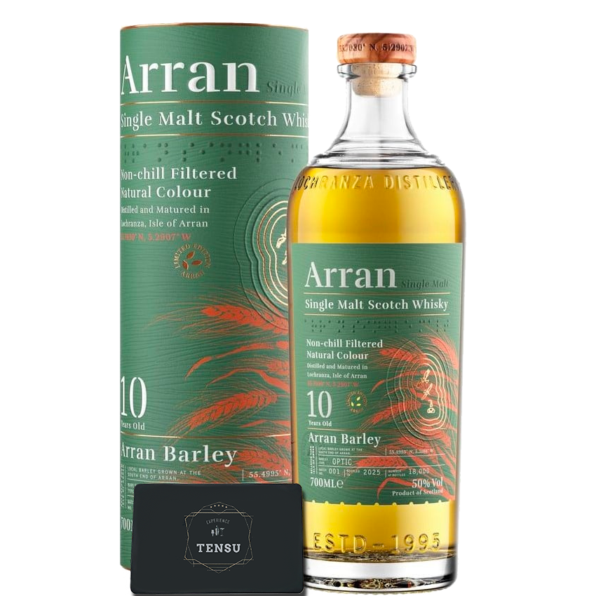 Arran 10Y Arran Barley (2025) 1st Fill Bourbon Barrels &amp; 2nd Fill Sherry Hogsheads Batch 001 50.0 &quot;OB&quot;