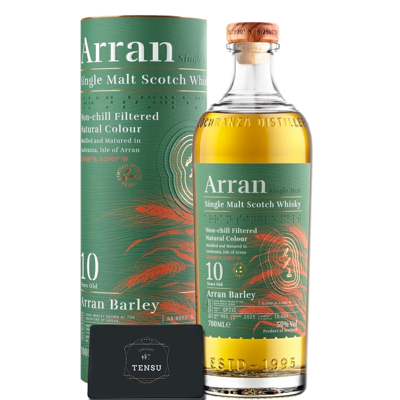 Arran 10Y Arran Barley (2025) 1st Fill Bourbon Barrels &amp; 2nd Fill Sherry Hogsheads Batch 001 50.0 &quot;OB&quot;