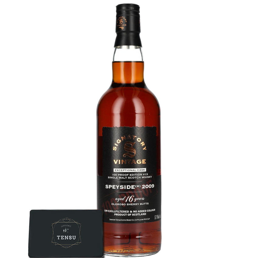 Speyside (M) 16Y (2009-2025) Oloroso Sherry Butts 57.1 Exceptional Cask 100 Proof #13 &quot;Signatory&quot;