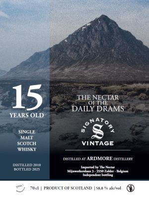 Ardmore 15 Years Old (2010-2025) 58.8 Daily Drams &quot;The Nectar&quot;