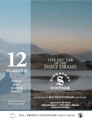 Auchentoshan 12 Years Old (2013-2025) 56.9 Daily Drams &quot;The Nectar&quot;