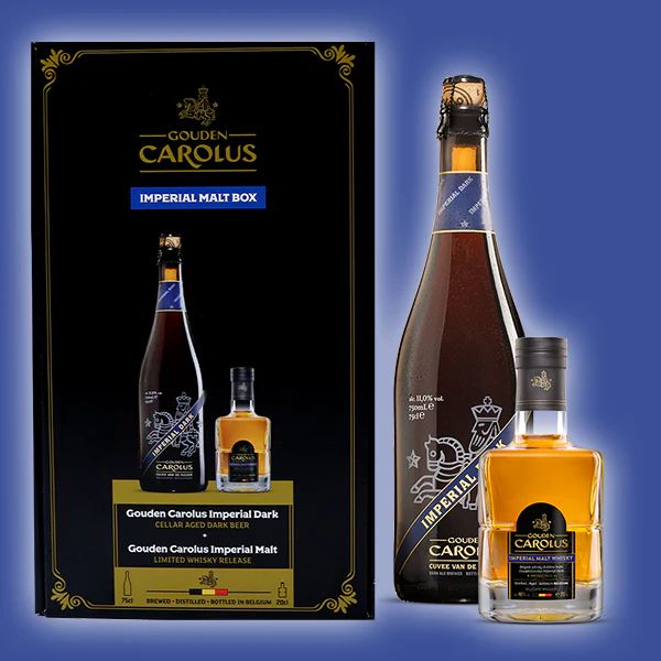 Gouden Carolus Imperial Malt Box (2025) Duopack Imperial Dark Beer &amp; Whisky &quot;OB&quot;