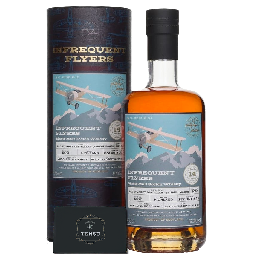 Glenturret 14Y Ruadh Maor (2010-2025) Moscatel Hogshead 57.3 N°173 &quot;Infrequent Flyers&quot; AWWC