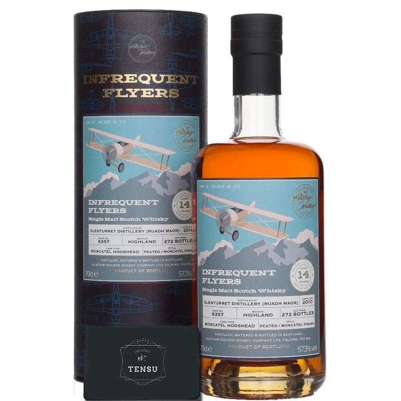 Glenturret 14Y Ruadh Maor (2010-2025) Moscatel Hogshead 57.3 N°173 &quot;Infrequent Flyers&quot; AWWC