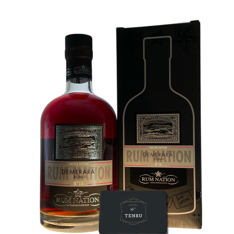 Rum Nation - Demerara Solera Rum N°14 (2023) Bourbon &amp; 12M Fresh PX &amp; Oloroso Sherry 40.0 &quot;Rossi &amp; Rossi&quot;