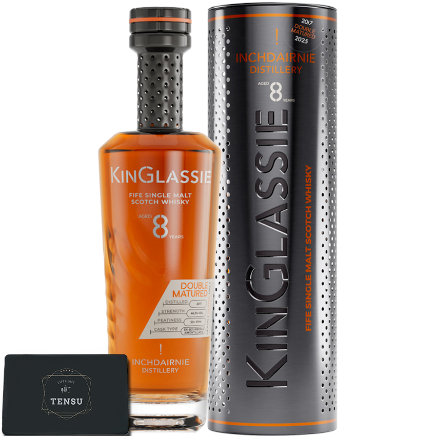 InchDairnie Kinglassie 8Y Double Matured (2017-2025) Ex-Bourbon &amp; Amontillado Sherry 46.3 &quot;OB&quot;