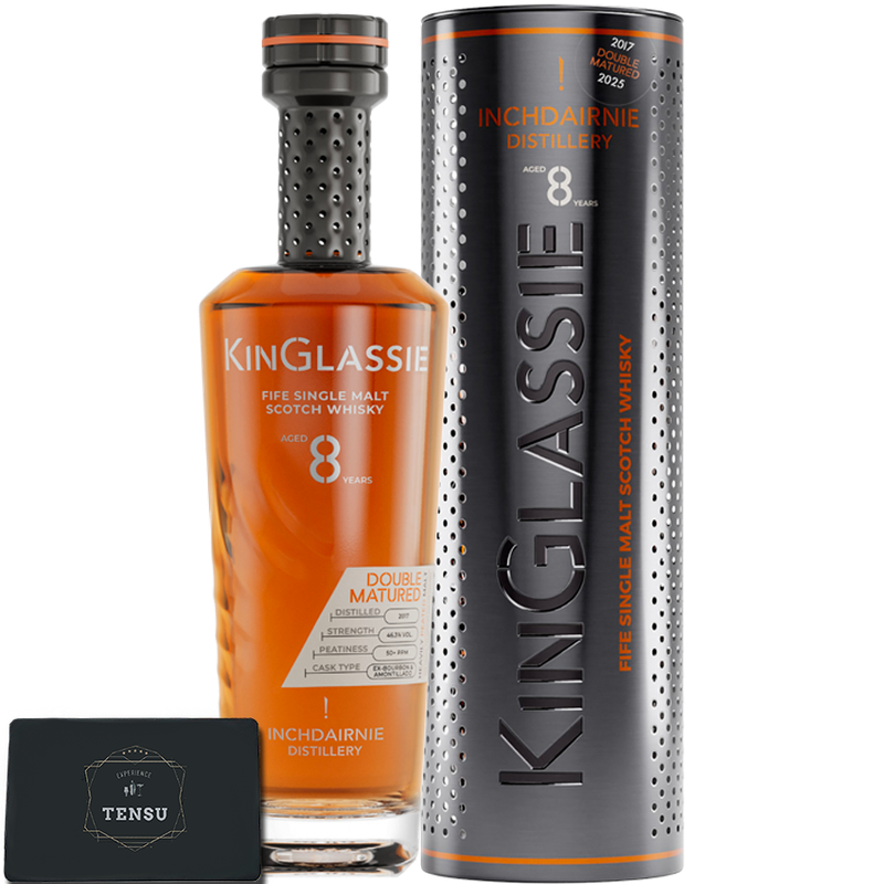 InchDairnie Kinglassie 8Y Double Matured (2017-2025) Ex-Bourbon &amp; Amontillado Sherry 46.3 &quot;OB&quot;