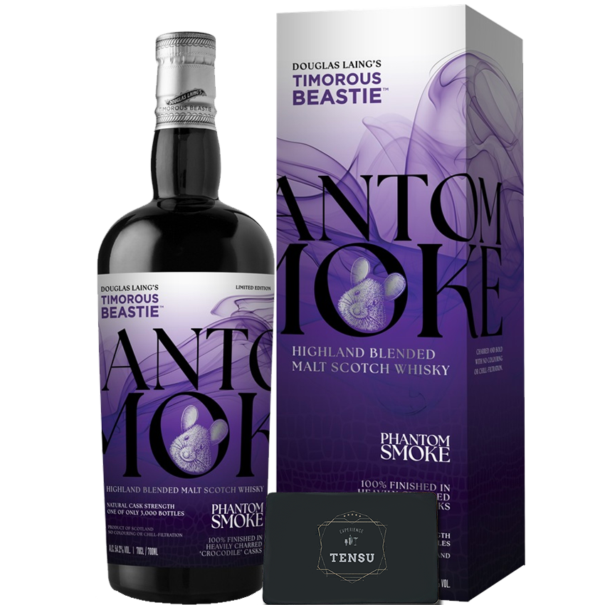 Timorous Beastie Phantom Smoke (2025) 100% Heavily Charred Crocodile Cask Finish 54.2 CS &quot;Douglas Laing&#39;s&quot;