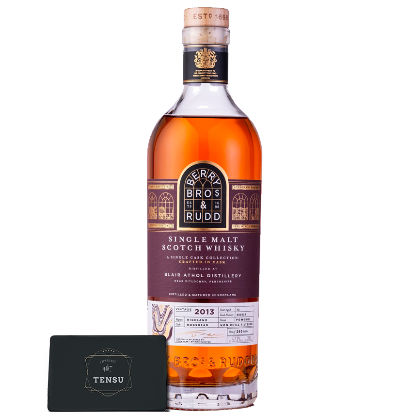 Blair Athol 12Y (2013-2025) Hogshead &amp; Pomerol Cask Finish 57.3 SC Crafted In Cask "Berry Bros &amp; Rudd"