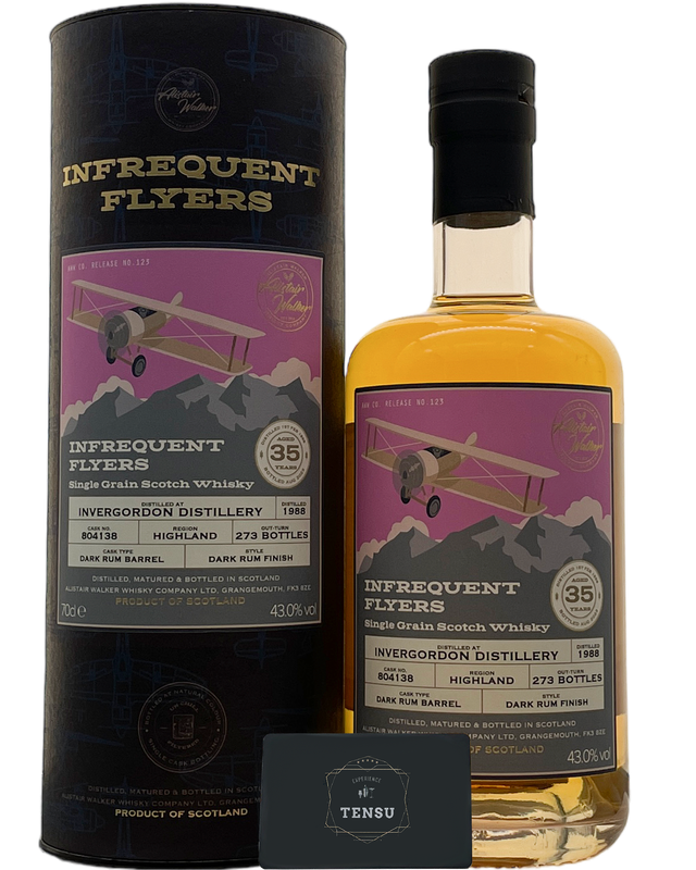 Invergordon 35Y (1988-2023) Dark Rum Barrel 43.0 N°123 "Infrequent Flyers" AWWC