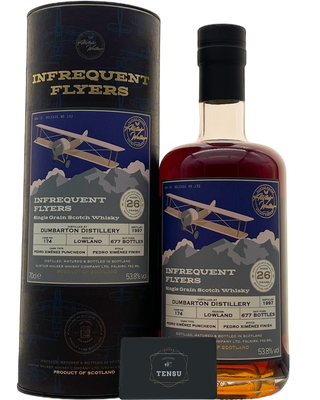 Dumbarton 26 Years Old (1997-2024) Pedro-Ximenez Puncheon 53.8 N°132 "Infrequent Flyers" AWWC