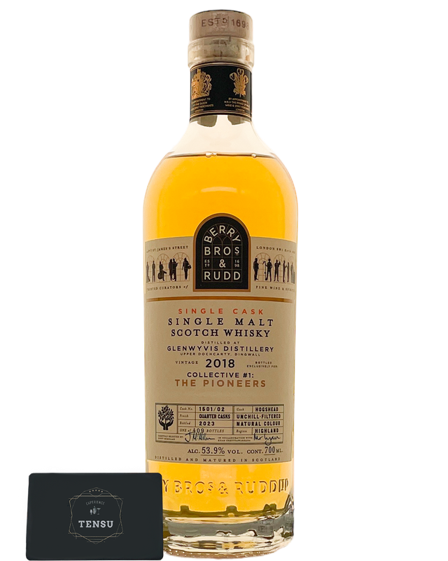Glenwyvis Distillery (2018-2023) Single Cask #1501/02 CL#1 THE PIONEERS 53.9 "Berry Bros &amp; Rudd"