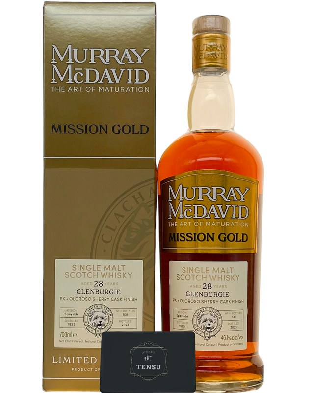 Glenburgie 28Y (1995-2023) PX+OL Sherry Cask Finish 46.1 Mission Gold "Murray McDavid"