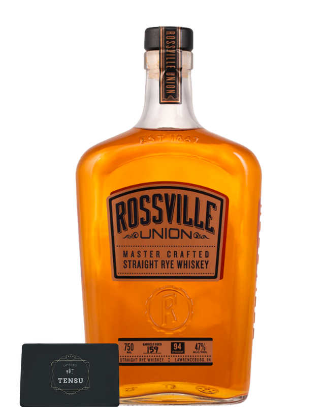 Rossville Union Master Crafted -Straight Rye Whiskey- 47.0 "OB"