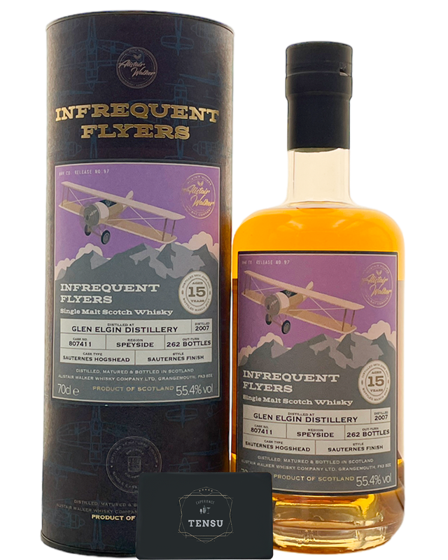 Glen Elgin 15Y (2007-2023) Sauternes Hogshead 55.4 N°97 "Infrequent Flyers" AWWC