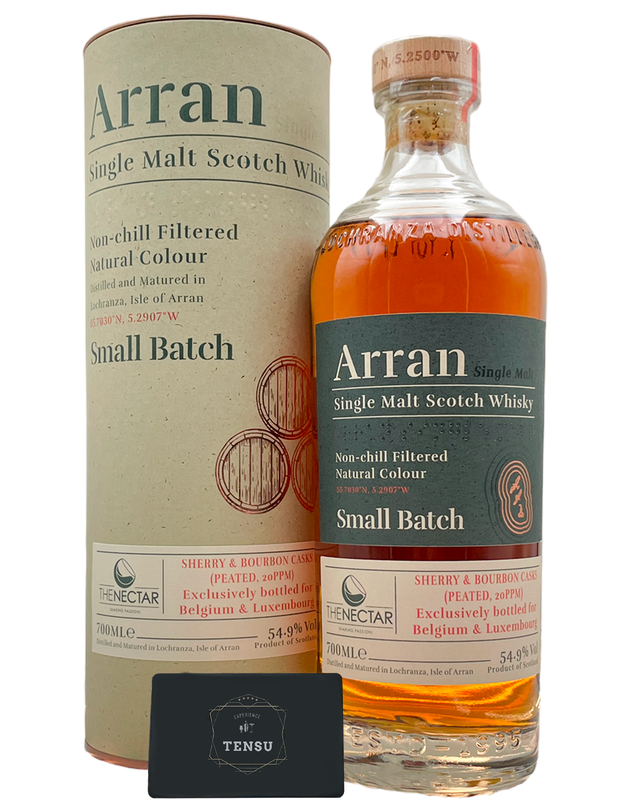 Arran Peated Sherry &amp; Bourbon Cask -Small Batch 5- BeLux Exclusive (2023) 54.9 "For The Nectar"