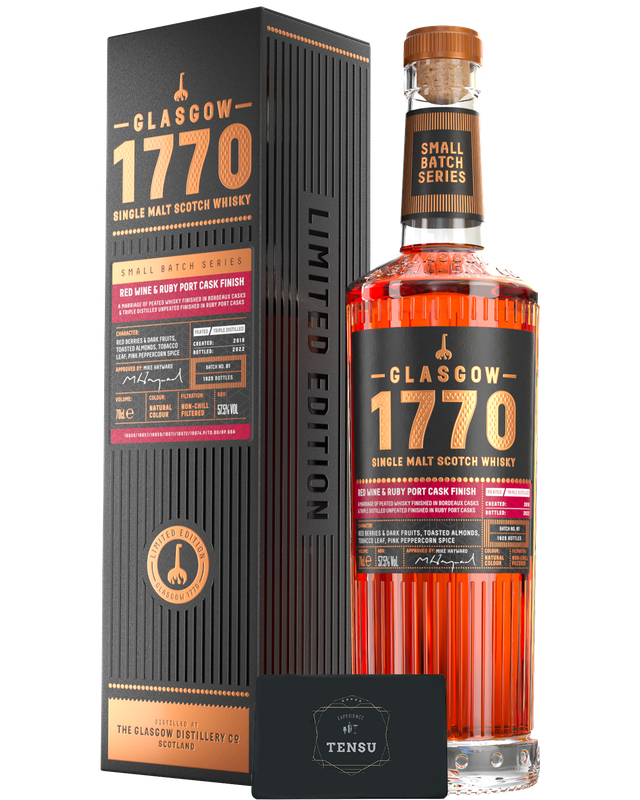 Glasgow Distillery 1770 Single Malt (2018-2022) Red Wine &amp; Ruby Port 57.5 SBS "OB"