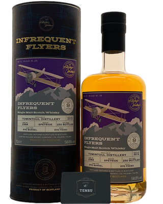 Tomintoul 9Y (2014-2024) Rye Barrel 58.8 N°136 "Infrequent Flyers" AWWC