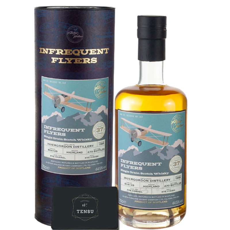 Invergordon 37Y (1988-2025) Rye Barrel 44.5 N°163 "Infrequent Flyers" AWWC
