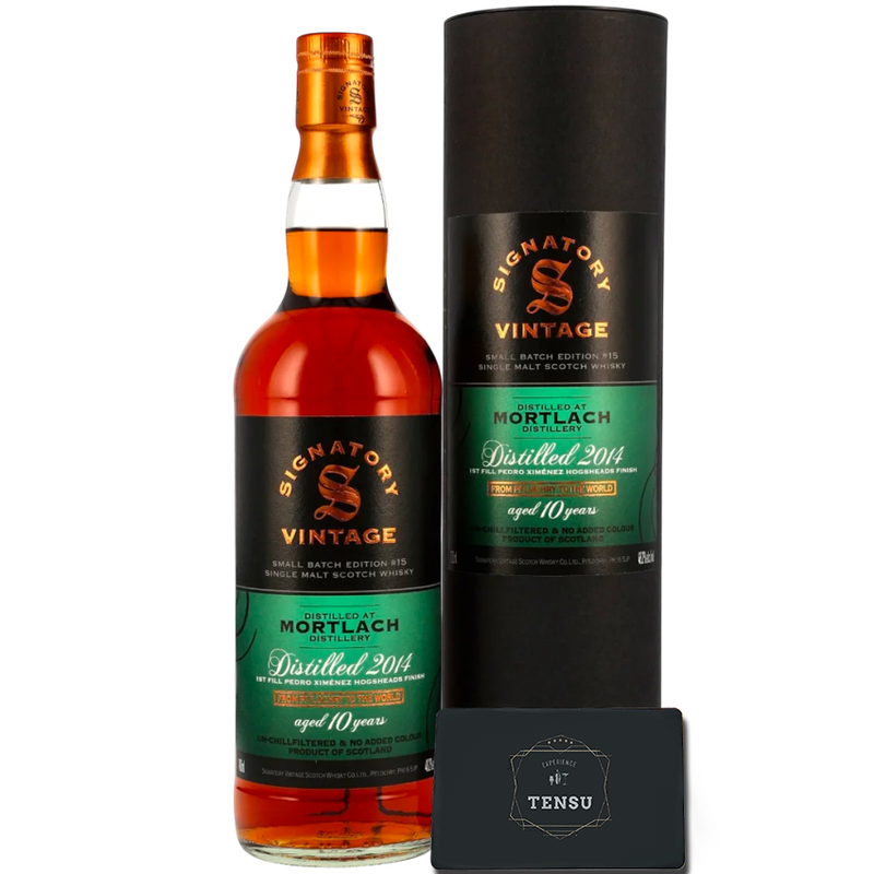 Mortlach 10Y (2024-2024) 1st Fill Pedro-Ximenez Hogsheads Finish 48.2 Small Batch Edition #15 "Signatory"