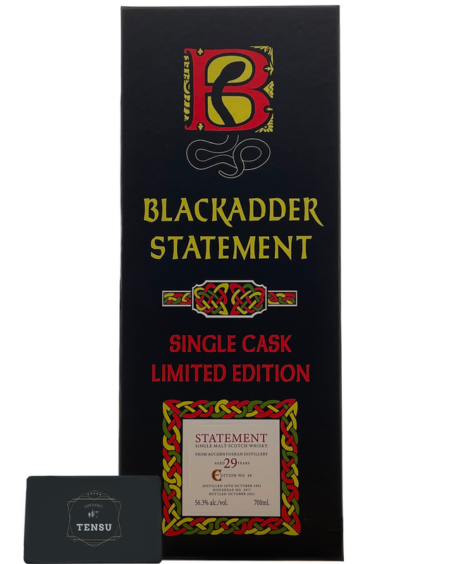 Auchentoshan 29 Years Old (1991-2021) Hogshead 56.3 Single Cask For The Nectar "Blackadder"