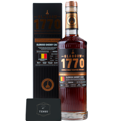 Glasgow Distillery 1770 PEATED Single Malt - Limited Edition - Belgium Exclusive Release N°2 (2018-2025) Virgin AWO &amp; Oloroso Finish 61.1 "OB"