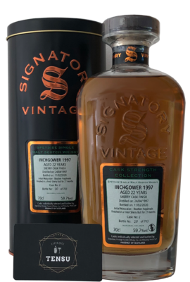 Inchgower 22Y (1997-2020) Bourbon Hogsheads &amp; Sherry Butt 59.7 CSC "Signatory"