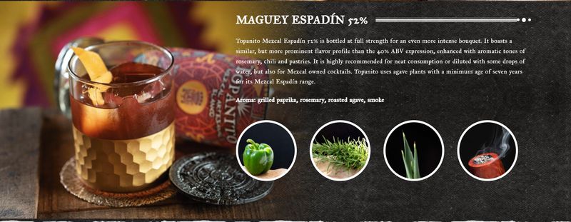 Mezcal Topanito - Blanco 100% Maguey Espadin 52,0 "OB"