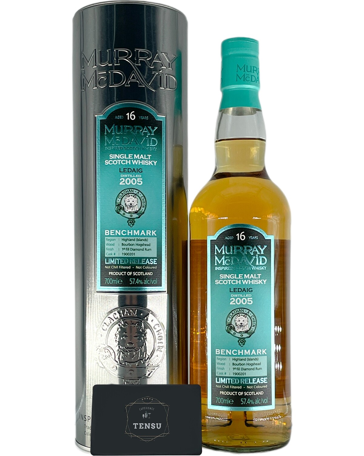 Ledaig 16 Years Old (2005) 1st Fill Diamond Rum Finish 57.4 BM "Murray McDavid"