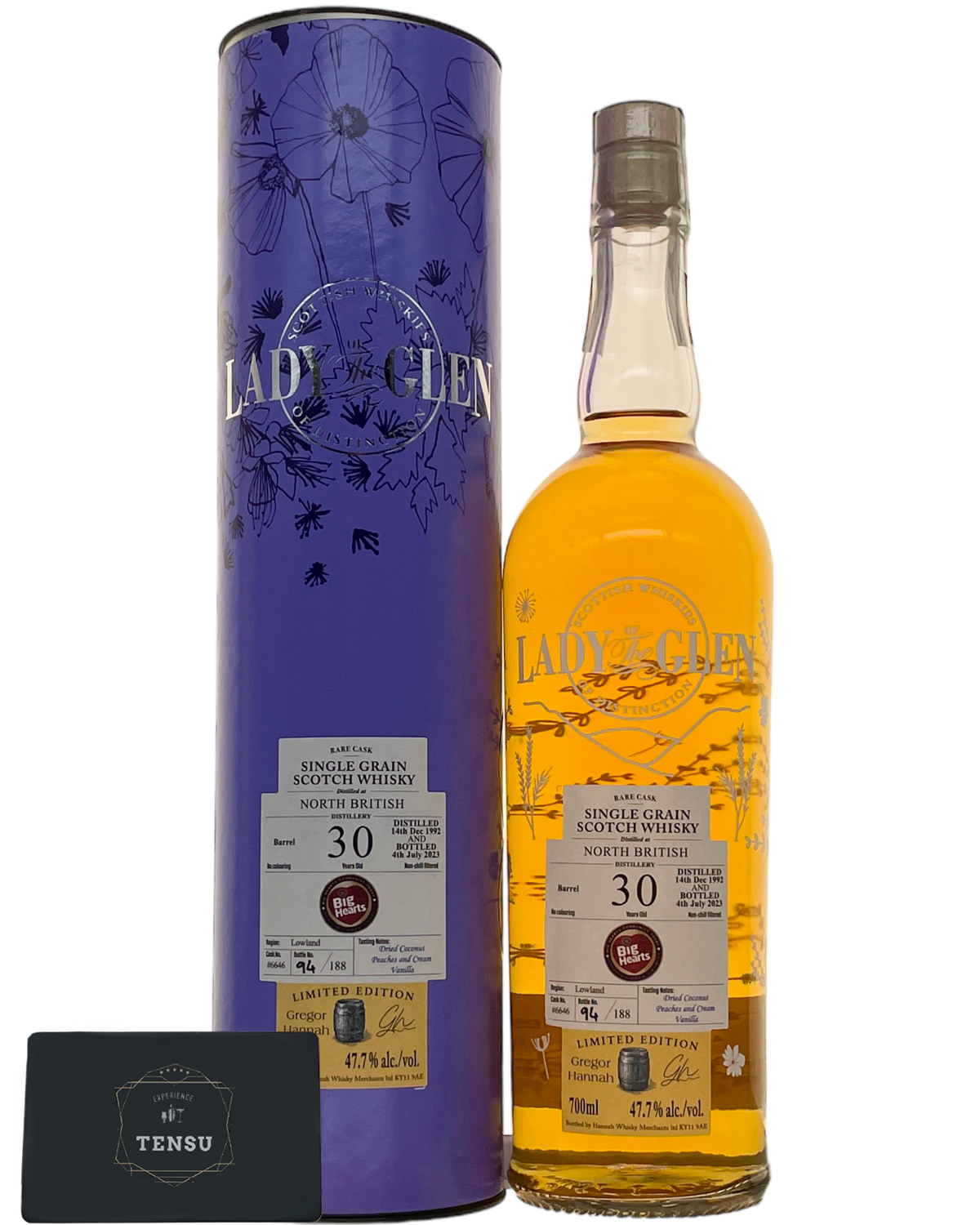North British 30Y Big Hearts (1992-2023) Bourbon Barrel 47.7 "Lady of the Glen"