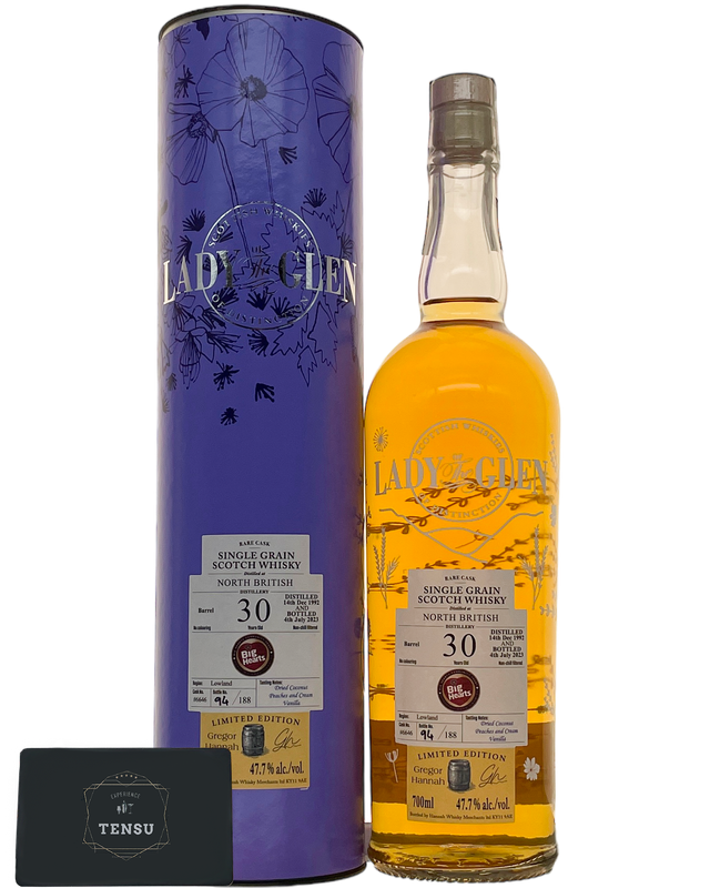 North British 30Y Big Hearts (1992-2023) Bourbon Barrel 47.7 "Lady of the Glen"