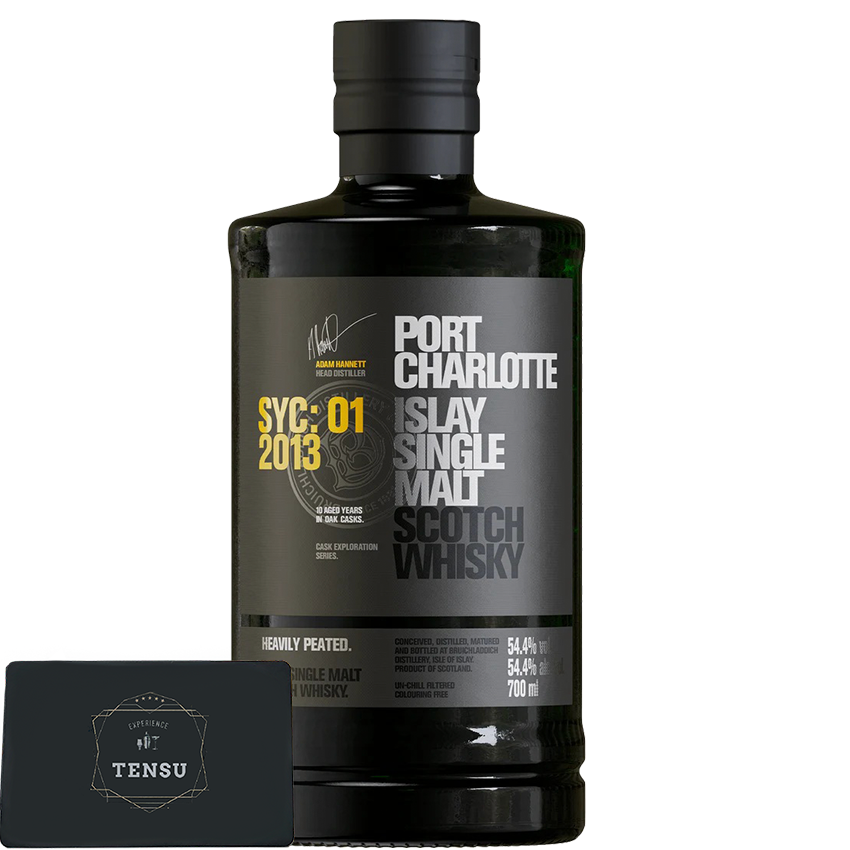 Bruichladdich Port Charlotte SYC:01 (2013-2024) 1st &amp; 2nd Fill Bourbon &amp; 1st Fill Syrah 54.4 "OB"