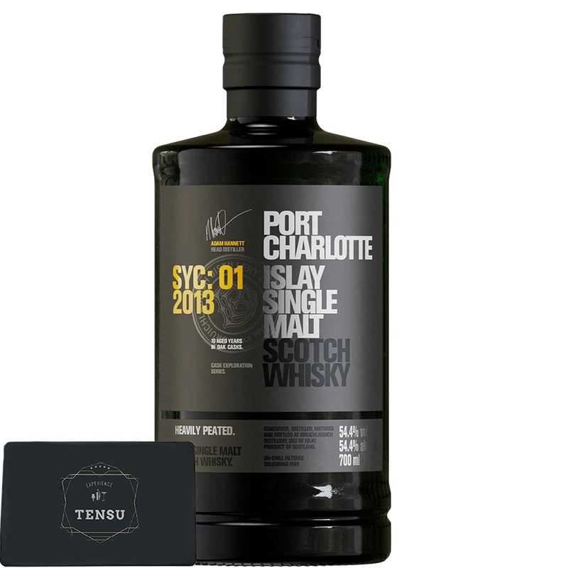 Bruichladdich Port Charlotte SYC:01 (2013-2024) 1st &amp; 2nd Fill Bourbon &amp; 1st Fill Syrah 54.4 "OB"
