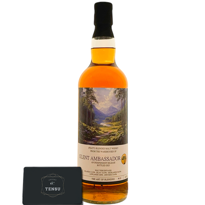 Peaty Blended Malt Whisky (2025) Ex-Bourbon, Sherry &amp; Wine Cask 46.8 AOB03 "Silent Ambassador"
