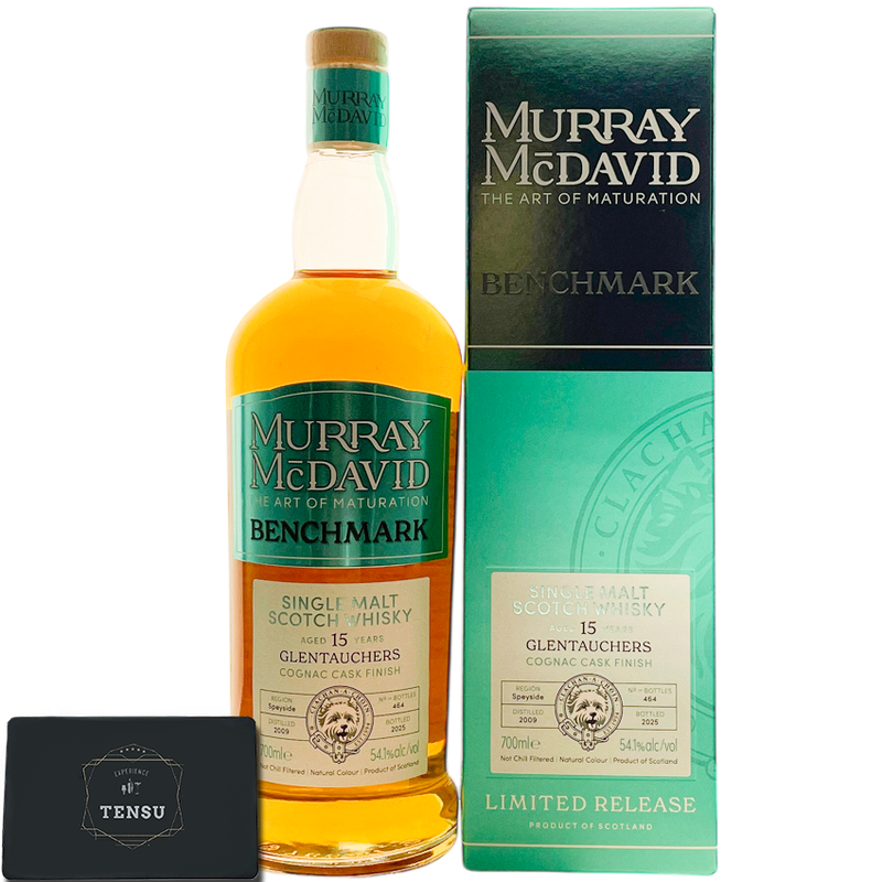 Glentauchers 15Y (2009-2025) Bourbon Hogshead &amp; 1st Fill Cognac Cask Finish 54.1 BM "Murray McDavid"