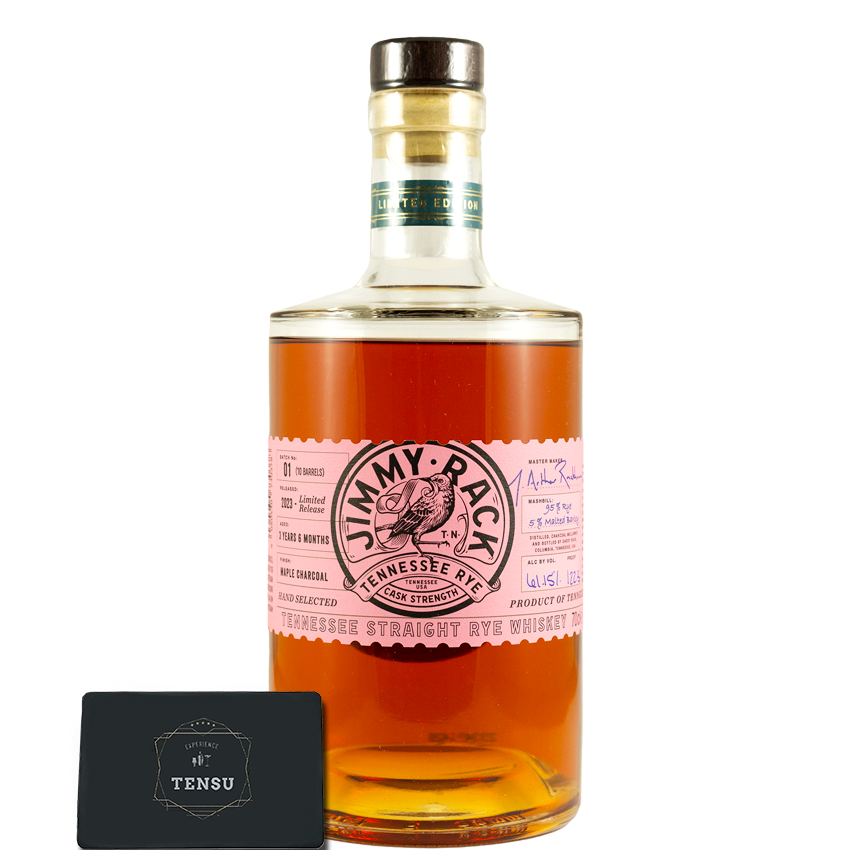 Jimmy Rack Tennessee Cask Strength Rye Whiskey - Limited Edition - Batch 01 61.15 "OB"