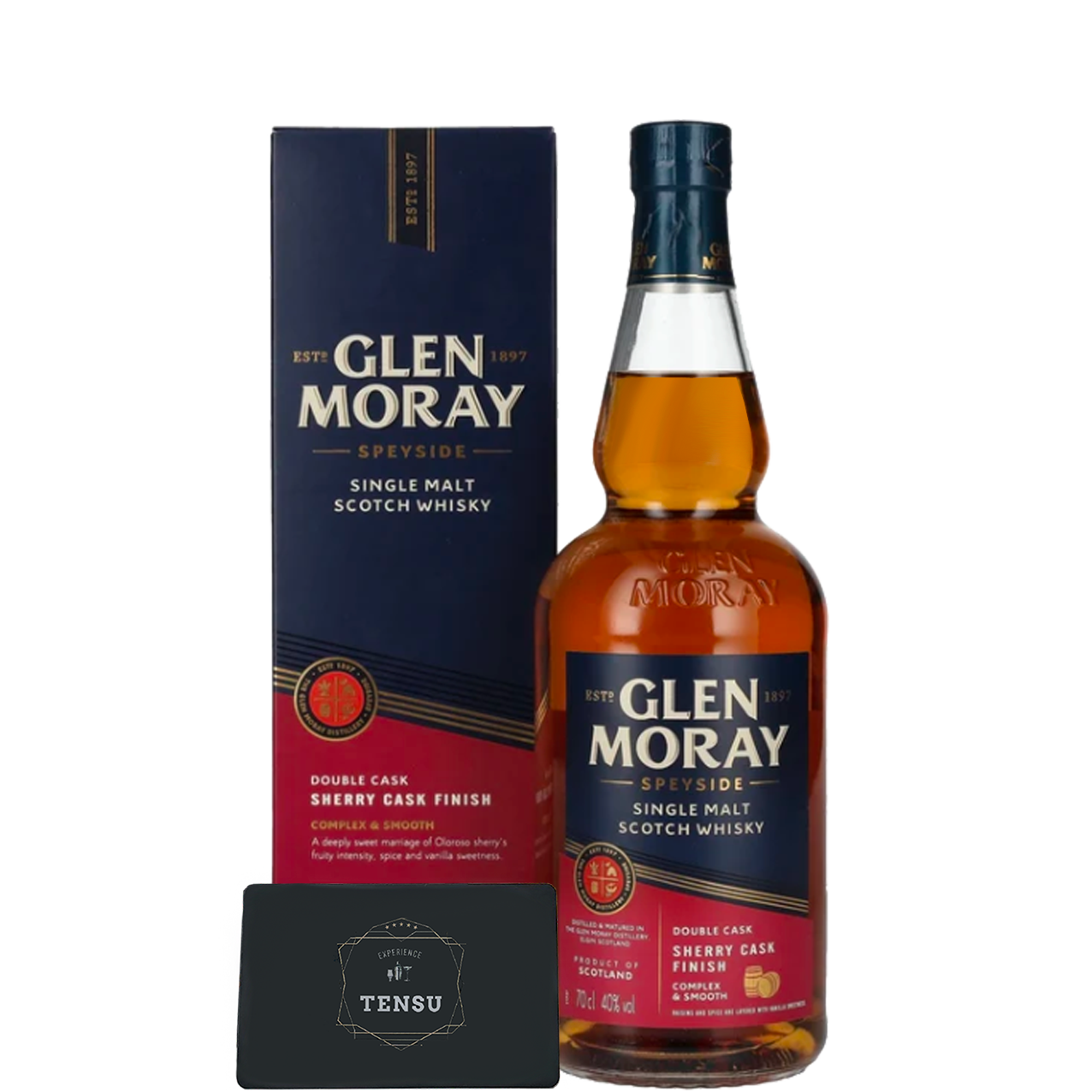 Glen Moray Double Cask (NAS) Bourbon Barels &amp; Cabernet Cask Finish 40.0 "OB"