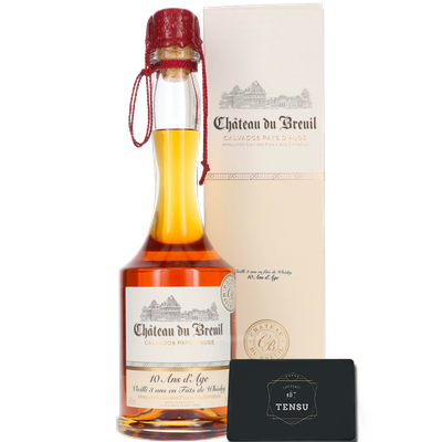 Calvados Pays d'Auge - Chateau du Breuil 10 Ans - Vieilli 3 Ans En Futs De Whisky 41.0 "OB"