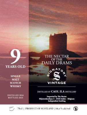 Caol Ila 9 Years Old (2016-2025) 58.4 Daily Drams "The Nectar"