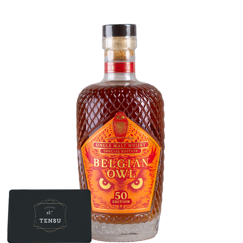 Belgian Owl "50" Limited Edition (2025) 1st Fill Bourbon Maturation &amp; PX + Bourbon Cask Finish 50.0 "OB"