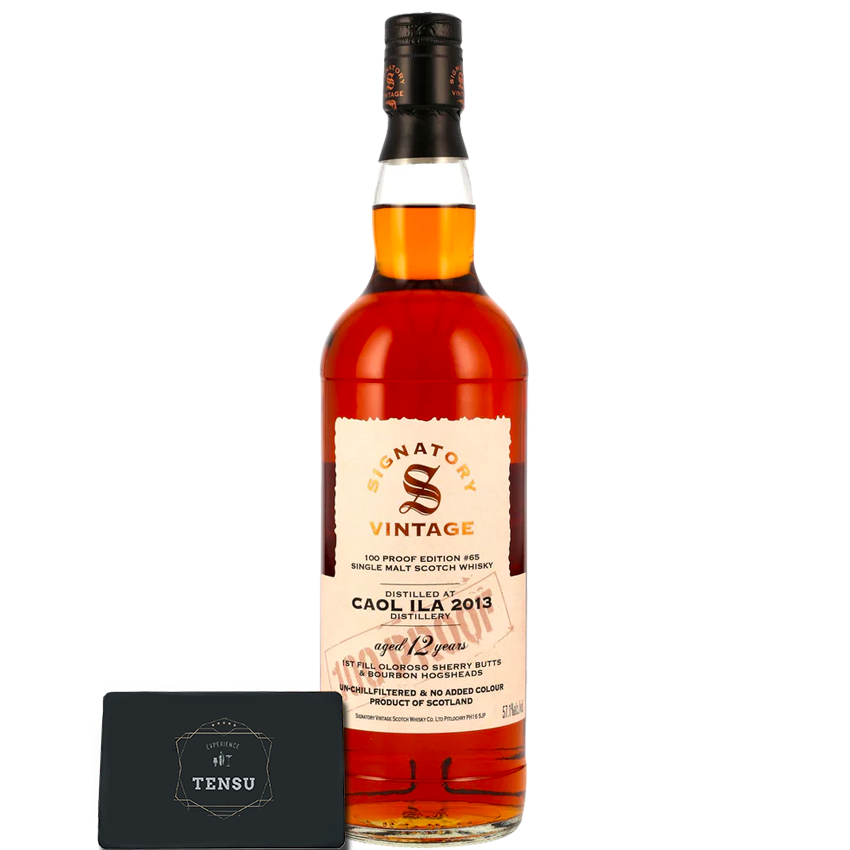 Caol Ila 12Y (2015-2025) 1st Fill Oloroso Sherry Butts &amp; Bourbon Hogsheads 57.1 100 PROOF #65 &quot;Signatory&quot;