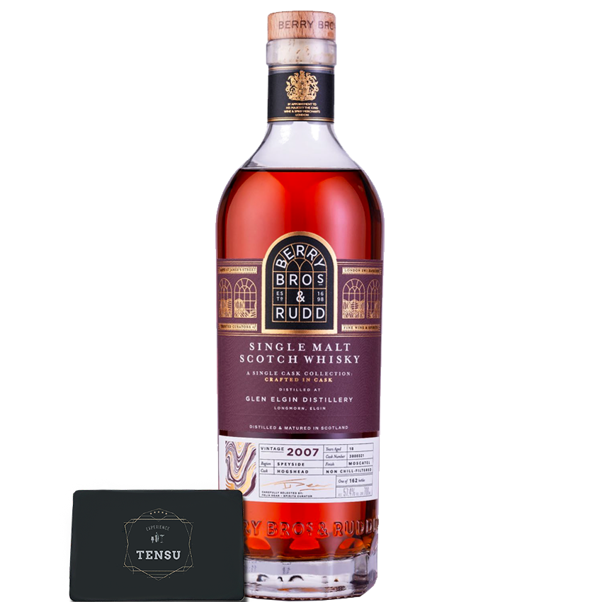 Glen Elgin 18Y (2007-2025) Hogshead &amp; Moscatel Cask Finish 57.4 SC Crafted In Cask &quot;Berry Bros &amp; Rudd&quot;