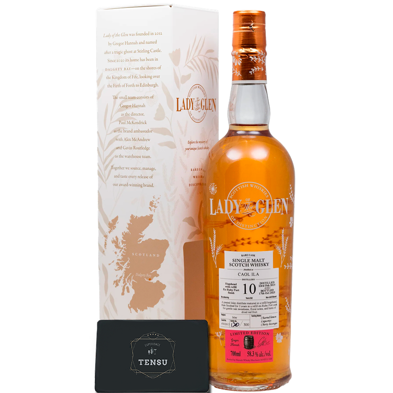 Caol Ila 10Y (2015-2025) Refill Hogshead &amp; 2Y Refill Ex-Ruby Port Cask Finish 58.3 "Lady of the Glen"